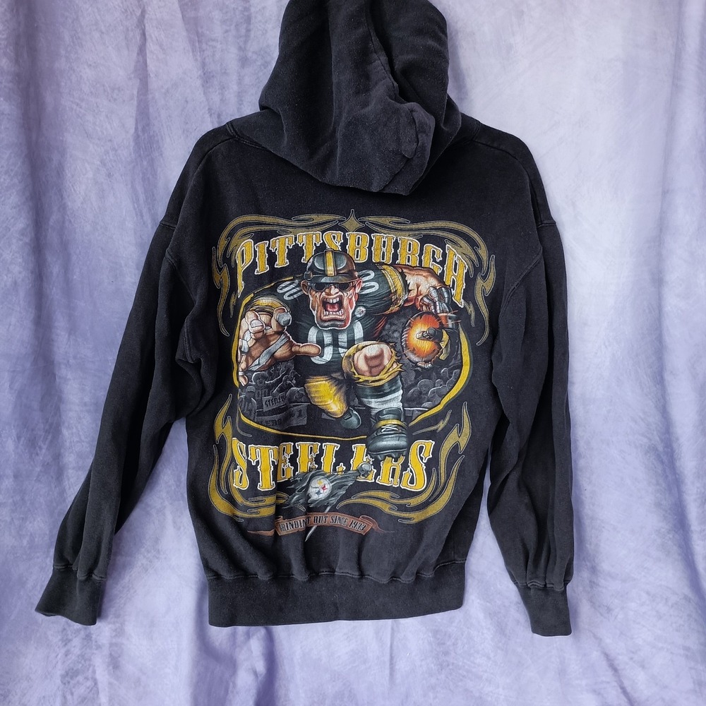 Vintage Pittsburgh Steelers NFL Football Graphic Hoodie